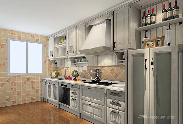 一字型橱柜装修效果图，补救你家小厨房有解药！！！