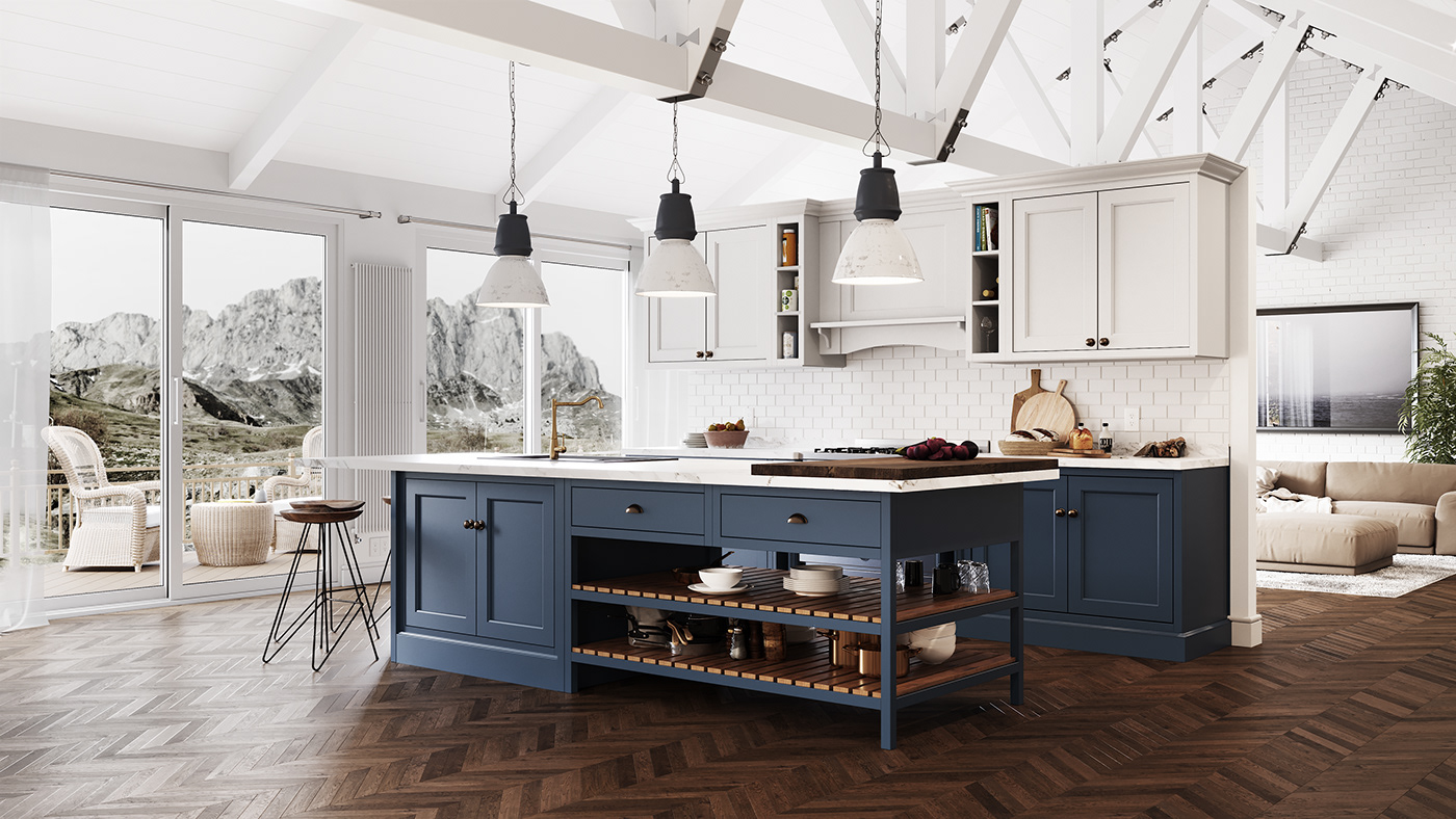 精致+品质，打造大豪宅厨房装修的完美秘笈！| 别墅橱柜效果图#别墅厨房装修图片