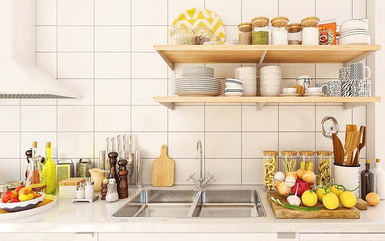 化繁为简的日系木质厨房效果图，美食诞生的宝地！