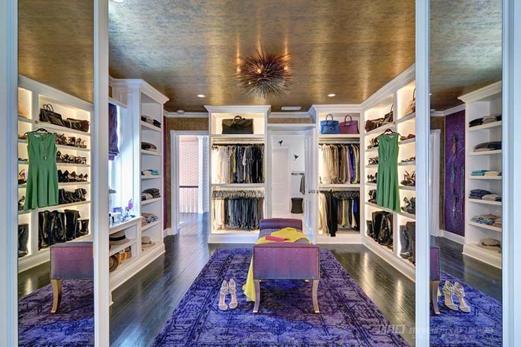 假如一夜暴富，一定要配一组这样的衣帽间！#衣帽间设计效果图