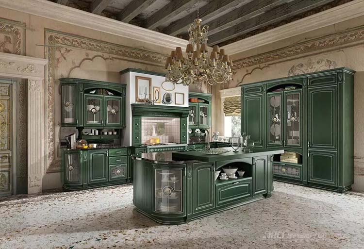 千娇百媚的岛台式厨房设计，那是吃货症候群的乌托邦梦想！#橱柜尺寸高度#橱柜设计