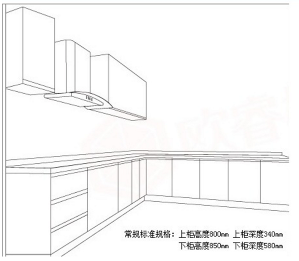 整体橱柜一般是多高？