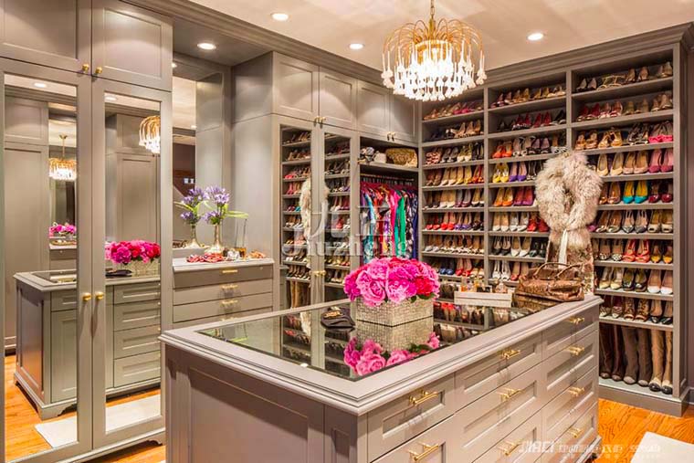 大小户型通吃的衣帽间黄金尺寸，竟能容下5000件衣服！ #衣帽间设计效果图#衣帽间设计案例