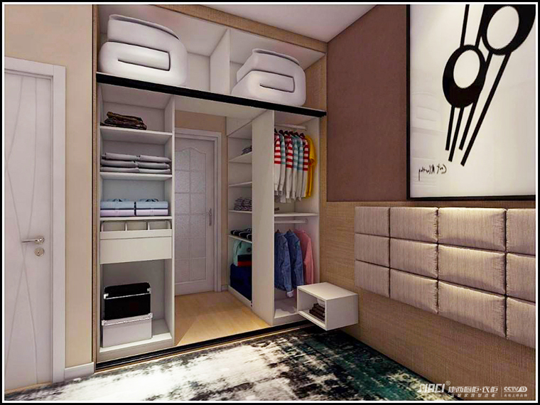 想做个开放式衣柜，以后如果想换风格了可以做柜门吗