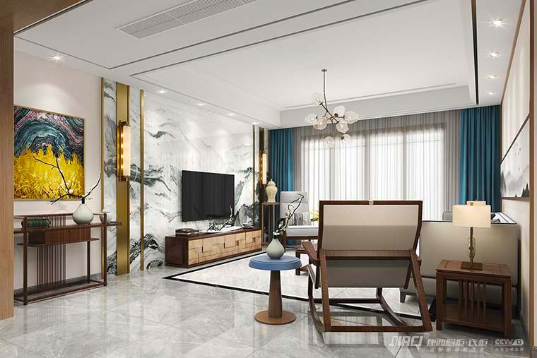 136㎡新中式全房家具设计，茶香墨韵，诠释别样东方之美！