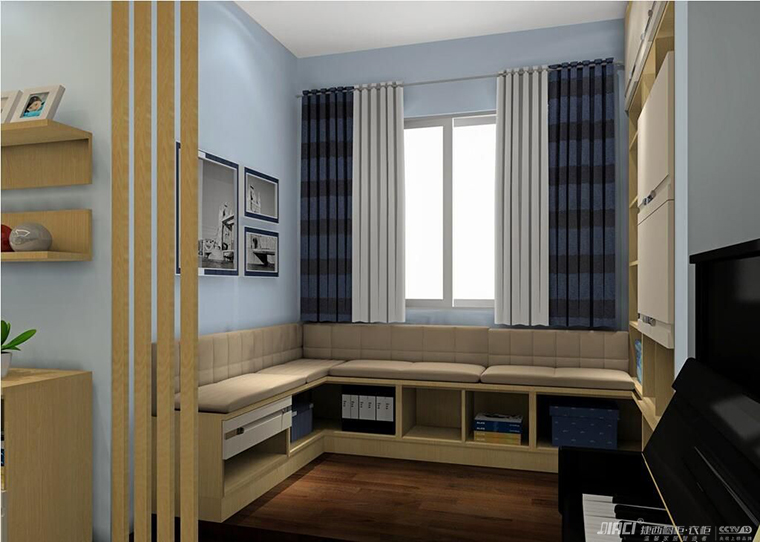 客厅带飘窗如何定制家具好？