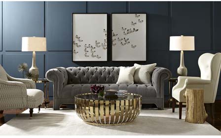 客厅面积大，形状还是长方形的，怎么摆放家具比较好看？