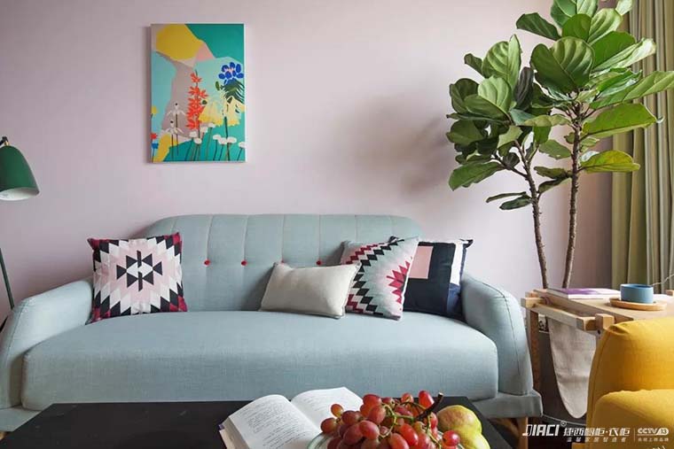 糖果色美学，来感受一波来自北欧童话的小宅设计... #北欧风全屋效果图