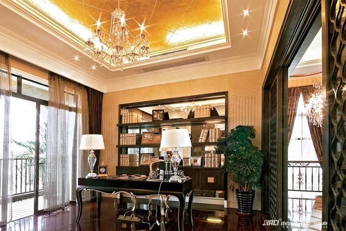 能否简要概述书房家具的摆放原则！