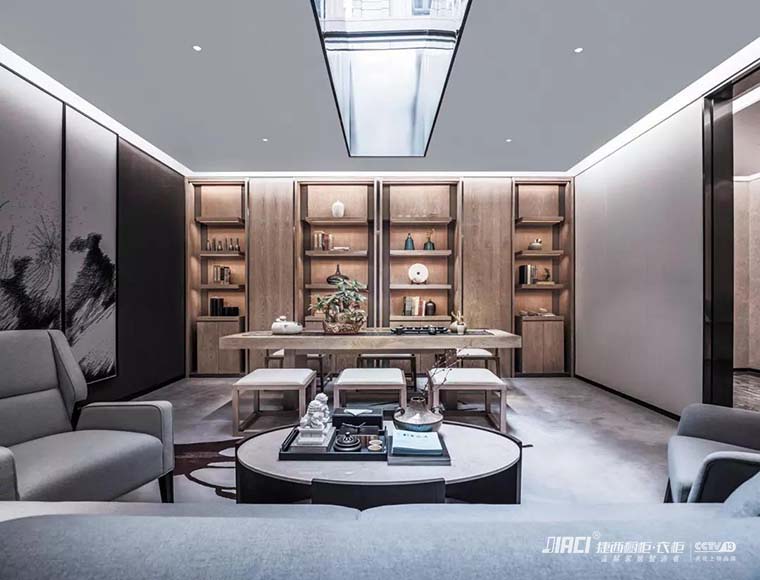 原来现在的新中式家具，也玩起了轻奢派头！ #21张新中式家具效果图#新中式装饰效果图