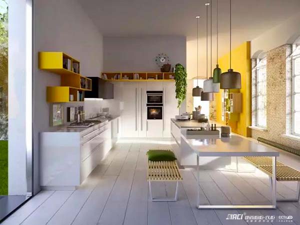 白色橱柜搭配什么门把手比较好看？