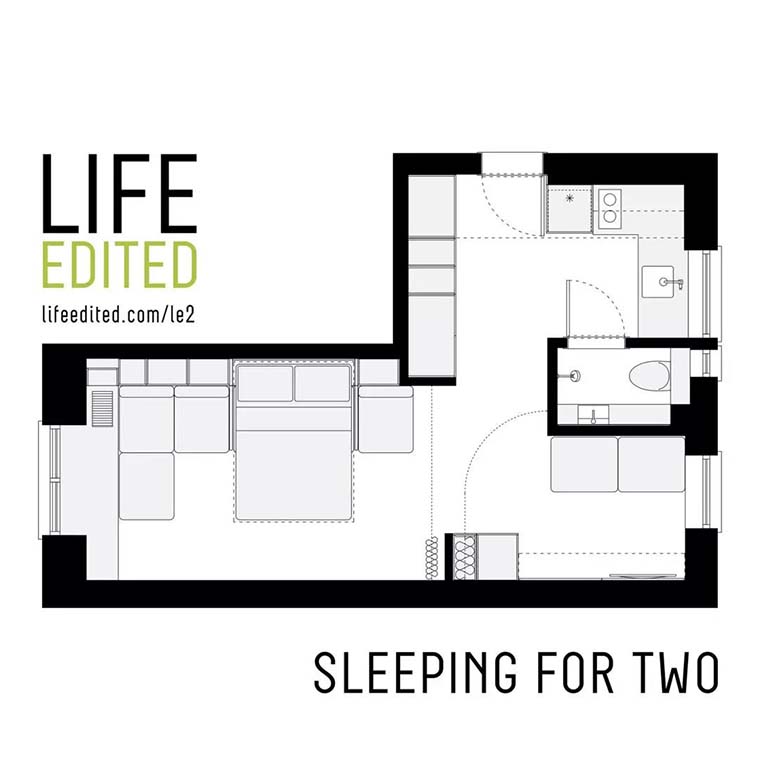 容纳四人住十人宴会的30㎡小公寓装修，性价比之王！