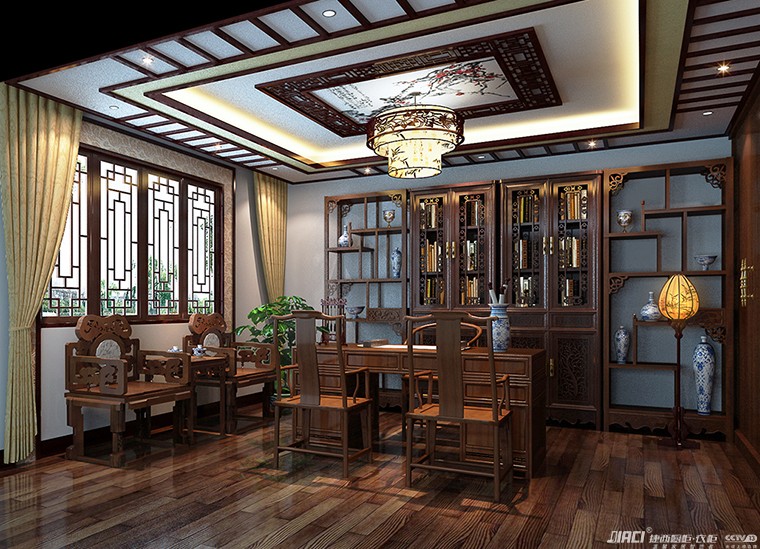 中式实木书柜特点是什么？