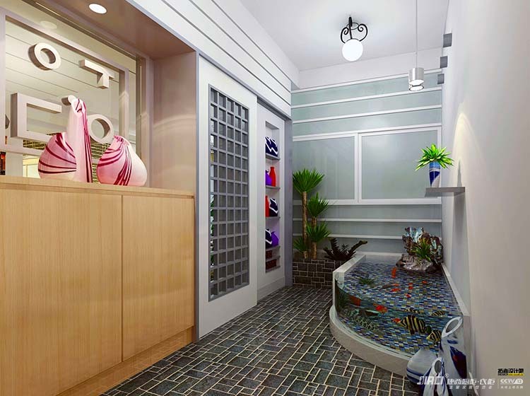 入户花园进客厅的位置装门吗?