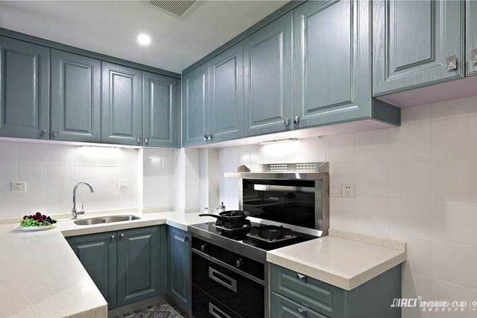 淡蓝色橱柜好看吗？橱柜用蓝色怎么样？
