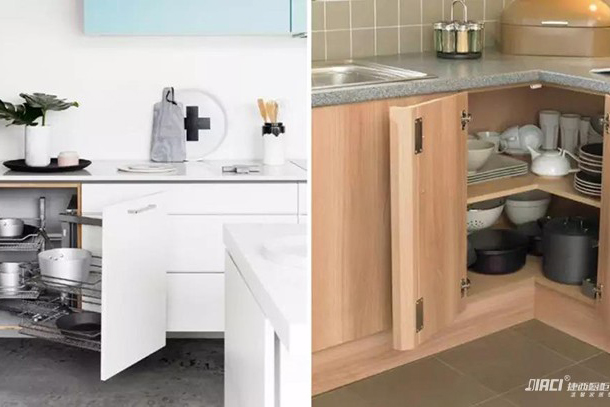 厨房转角位置太深了够不着？怎么利用好呢？