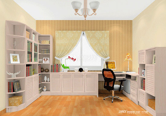 怎么布置书房家具软装？