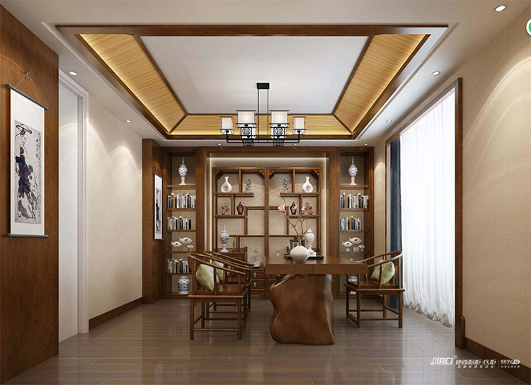 如何设计中式书房的家具装饰？