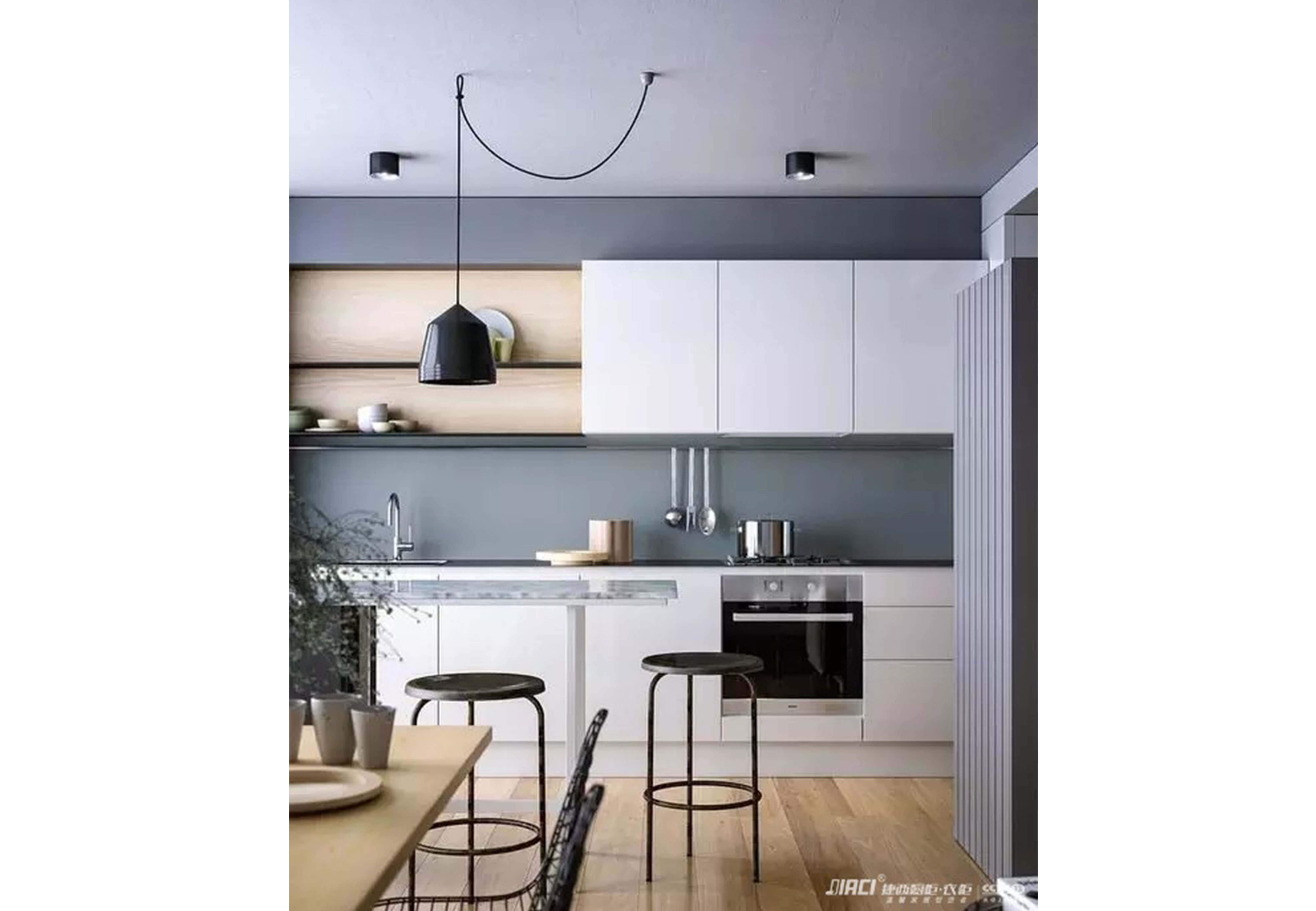 厨房吊柜和操作台之间的距离至少是多少？