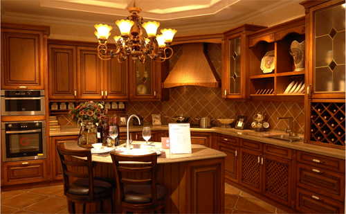 追寻自然风情 捷西实木橱柜圆你唯美家居风