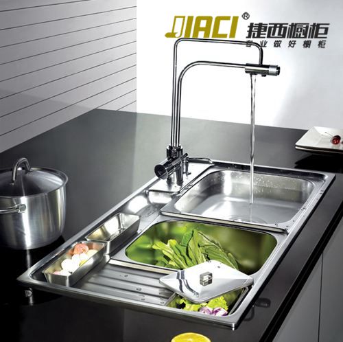 台上盆与台下盆全面PK 哪种厨房水槽才是你的菜